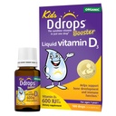 Ddrops Kids Booster 600IU 100 tilka - igapäevane vedel D-vitamiin lastele. Tugevad luud ja immuunsüsteem lastel. Ei säilitusaineid, ei suhkrut, mitte-GMO, allergia-sõbralik