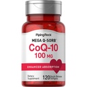 Piping Rock CoQ10 100mg | 120 Softgels | with Black Pepper Extract | Non-GMO, Gluteenivaba täiendus