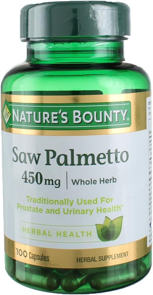 Nature's Bounty Saw Palmetto 450 mg 100 kapslit