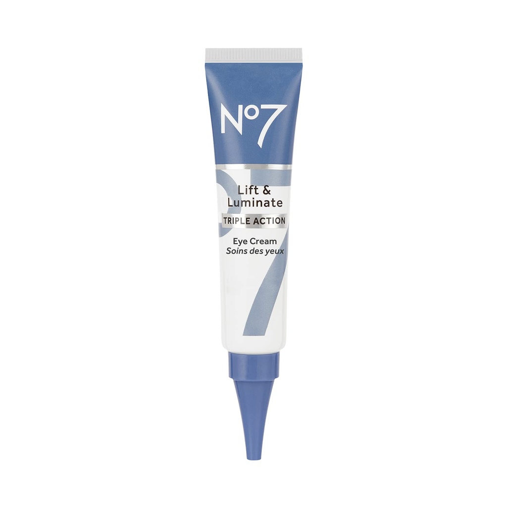 No7 Lift & Luminate Triple Action Under Eye Cream - Dark Circles Under Eye ravi C-vitamiini ja kollageenpeptiidi tehnoloogia - aitab vähendada turse, kotid ja välimus kortsud (0,5 Oz)