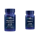Elu pikendamine Macuguardi silmade tervise täiendus luteiini, meso-zeaksantiini, safrani ja astaksantiiniga - 60 Count ja Super K-vitamiin K1 K2 MK-7 MK-4 C-vitamiin - 90 Softgels