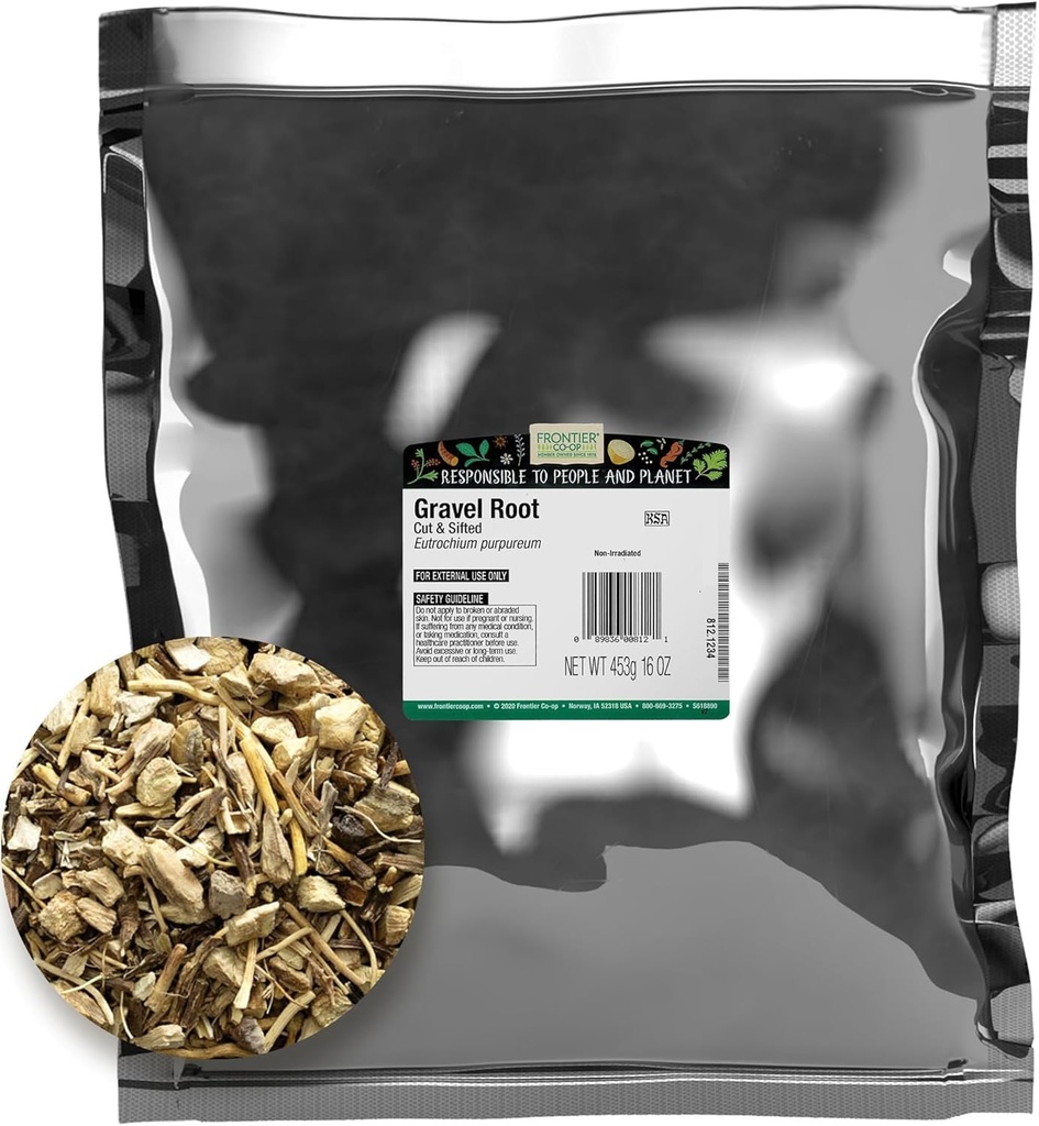 Frontier Coop Cut ja Sifted Wildcrafted Gravel Root 1lb
