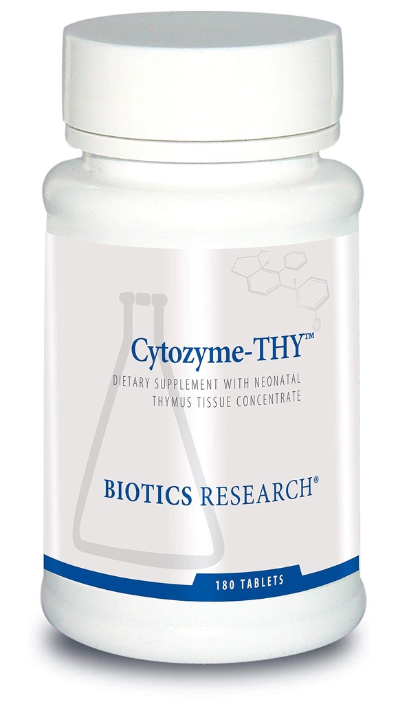 Biotics Research Cytozyme Sinu Neonatal Thymus kontsentraat, toetab tervist Thymus näärme, tervisliku immuunvastuse ja keha tee protsesse, toetab immuunsüsteemi, 180 tabletti