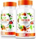 NutraRize (2 Pack) Pay Slim kapslid, PaySlim All-Natural Supplement for Healthy Weight Loss, Premium Formula saavutada keha ja fitness eesmärgid, ametlikud ülevaated (120 kapslit)
