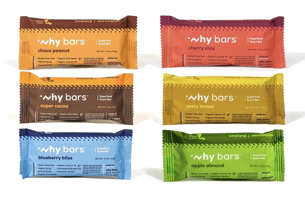 Miks baarid, valgubaarid, sordipakend, 2.04 Ounce Bars (Pack of 12 Protein Bars) - Protein Bar Superfood, Gluteenivaba, Non GMO, Orgaaniline, Vegan, Lihtsad koostisosad