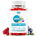 VITA GLOBE Biotin Gummies 5000 mcg - ekstra tugevus juuksed, naha ja küünte toetus - segatud marja maitse, vegan, mitte-GMO Gummy vitamiinid naistele ja meestele - 40 loend (pakk 1)