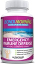 Erakorraline immuunsuse tugi Vitamiinide täiendused - C-vitamiin koos tsingi tablettidega + Elderberry Extract Bolster Immuunsüsteemi vastus, seedetrakti tervis, energia ja fookus, 60-Count