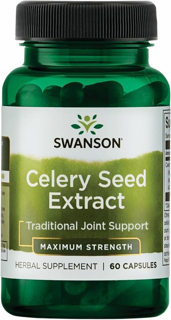 Swanson Superior maitsetaimed - Selleriseemne ekstrakt - maksimaalne tugevus - 150 mg 60 kapslit