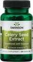 Swanson Superior maitsetaimed - Selleriseemne ekstrakt - maksimaalne tugevus - 150 mg 60 kapslit