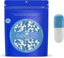 Kapsli värviline suurus 0 Tühjad želatiinkapslid Sinised/ Valged 5000 Count |Kosher & Halal Certified |Gluteenivaba