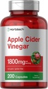 Horbäach Õunasiidri äädikakapslid | 1800mg | 200 pillid | Mitte-GMO, Gluteenivaba täiendus