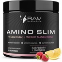 RAW-sünergia Amino Slim - aktiivne elustiililisa metaboolseks ja teadlikuks söömiseks - Lihas- ja energiatoetus - suhkruvaba & vegan - Vaarikalimonaat - 20 serveerimist