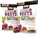 Bundle of Force Factor Total Beets Ultimate Heart Health Blood Pressure Support Chews with CoQ10, Beet Root Powder, Viinamarjaseemneekstrakt, Vererõhulisand vereringele ja verevoolule, 120 Soft