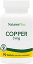 NaturesPlus Copper 3 mg - 90 tabletti - toetab üldist heaolu - gluteenivaba - 90 serveerimist