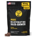 Doc Itchy Rejuvenating Hair-Grower Dog Pet Chews | 10mg Melatonin koertele | Hair Growth Booster | Senior Dog Energizer | Calming | Medical-Strength | Food Allergy Safe | Vegan | 90 Count