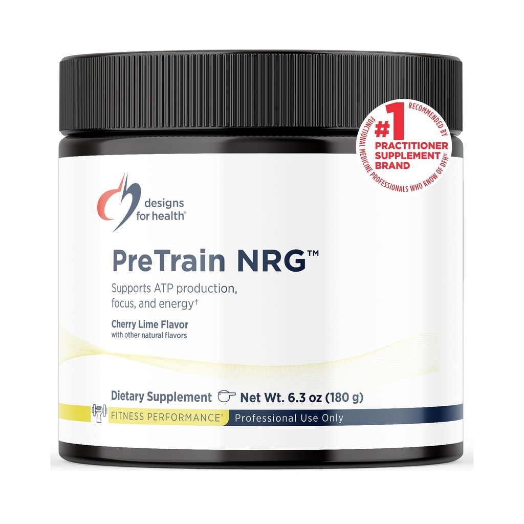 Tervis PreTrain NRG joogisegu - Pre-workout pulber kreatiini + rohelise kohviga - toetab sportlaste keskendumist, võimu + vaimset energiat - Puudub GMO, kirsi laimi maitse (20 serveerimist / 180 g)