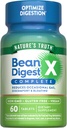 Nature's Truth Digestive Enzymes | 60 pillid | Bean Digest | Vegan, Non-GMO & Gluteeni tasuta toidulisand