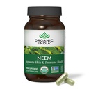 ORGANIC INDIA Neem Leaf Kapslid - Taimne täiendus, toetab naha ja immuunsüsteemi tervist, Vegan, Gluteenivaba, USDA sertifitseeritud orgaaniline - 90 Count