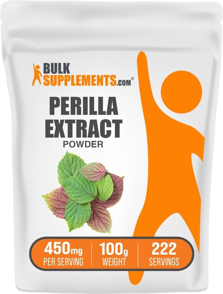 BulkSupplements.com Perilla Extract Powder - Perilla Frutescens Supplement, Herbal Supplement - Vegan & Gluten Free, 450mg per Serving, 100g (3.5 oz) (Pack of 1)