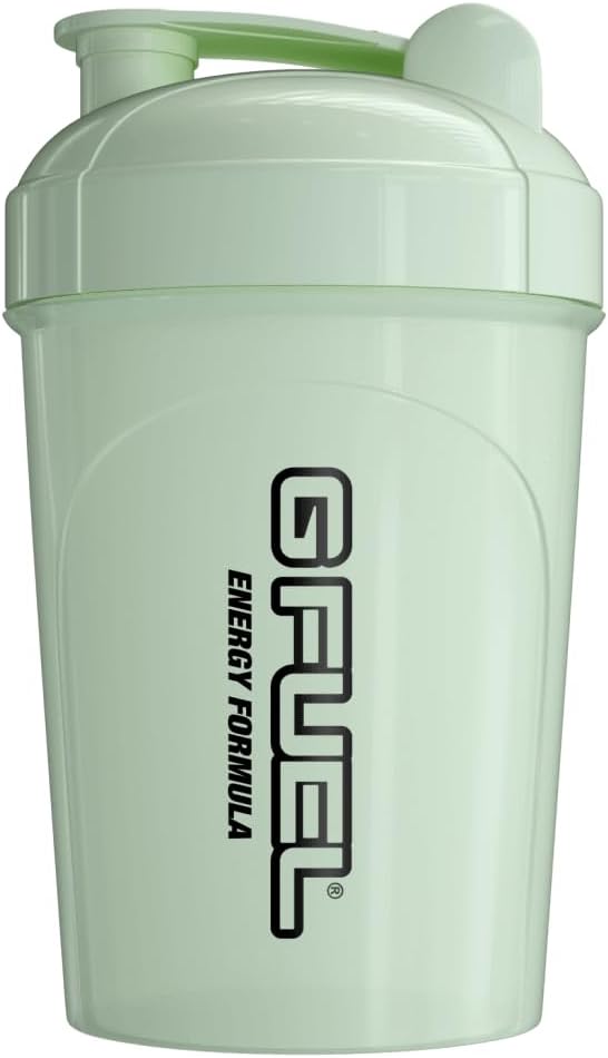 G Fuel Glow-In-The-Dark Shaker Bottle, Joogisegaja Pre Workout, Protein Shake, Smoothie Mix, Meal asendamine Shakes, Energiapulber ja rohkem, Blender Cup, Portable Safe, BPA Vaba Plastik - 16 oz