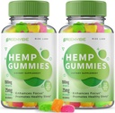 Rize labs (Pack of 2 Green Vibe Gummies - All-Natural Supplement for Calmness, Sleep Aid and General Wellness, Green Vibe Holistic Lõõgastav Gummy, GreenVibe Reviews Gomitas (120 Gummies)