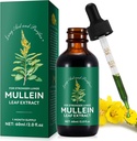 Mullein tilgad kopsudele, Mullein Leaf Tinktuur Tilgad | 2 fl oz |Mullein Leaf Ekstrakt Kopsude Detox ja hingamisteede kopsude tervis, hingamisteede toetamine, looduslik taimsete toidulisand