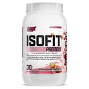 Nutrex Research IsoFit Whey Protein Pulber Instantized 100% Whey Protein Isolaat (30 Servings (Pack of 1), Maasikad ja koor)
