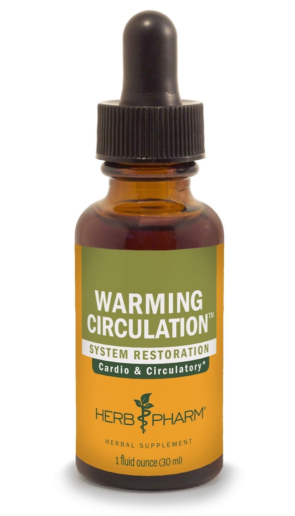 Herb Pharm Soojenemine Ringlus Vedel Taimne valem südame-veresoonkonna ja vereringe toetamiseks - 1 Ounce (FGINGER01)