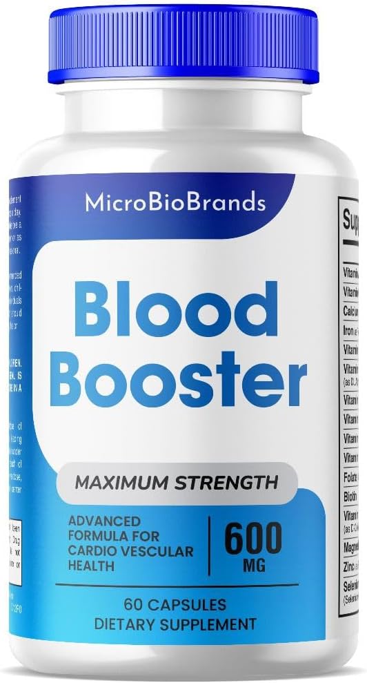 (1 Pack) MicroBio Blood Booster kapslid, Micro Bio Blood Booster Natural Blood Flow Support Supplement, Blood Booster Pills, Micro Bio Brands Blood Booster Advanced Formula