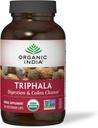 ORGANIC INDIA Triphala kapslid Orgaanilised - taimsed toidulisandid Amla, Bibhitaki, Haritaki, Seedimine ja Colon Support, Immuunsüsteemi tugi, Adaptogen, Vegan, USDA sertifitseeritud orgaaniline - 180 kapslit