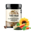 TERRA ORIGIN Superfoods Greens Blend Immune and Digestive Support | Organic Taimelisandi Tumeric, Piimaohakas, Roheline Tee, Chlorella | Non-GMO, Gluteenivaba, Vegan | Kohv | 30 Servingut
