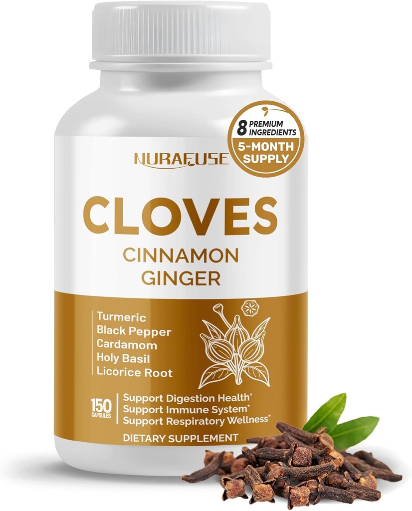 Cloves kaneeli ingver - seedimise toetamine Tervis, immuunsüsteemi, hingamisteede heaolu - valmistatud ja testitud USA-s