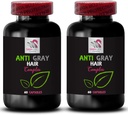 Anti Gray Hair Pills - Anti Gray Hair Complex - Gray Hair Management, Color reawakening, Gray Reduction, Anti Gray Hair Supplement, Color Refresh, Hair Tone, Natural Brilliance 2 Bottles 120 Capsules