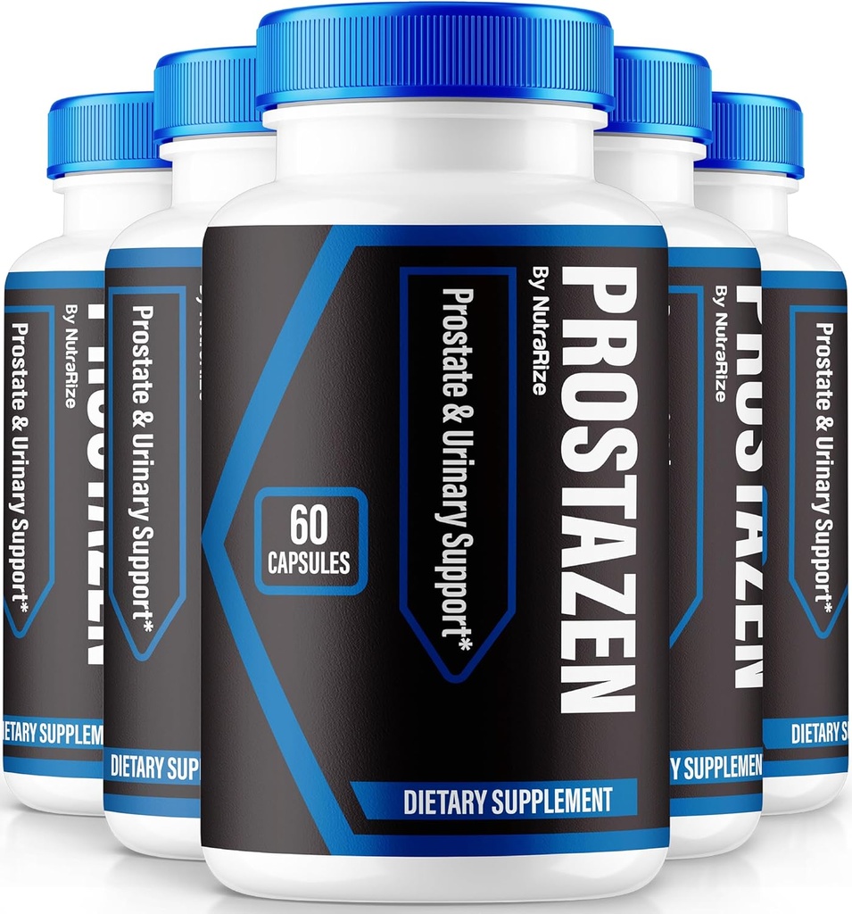 NutraRize (5 Pack) Prostazen kapslid, ametlikud Prostazen pillid eesnäärme tervise toetamiseks, Prostazen Plus Premium valem, Prostazen terve eesnäärme jaoks, Prosta Zen Pastillas Review (300 kapslit)