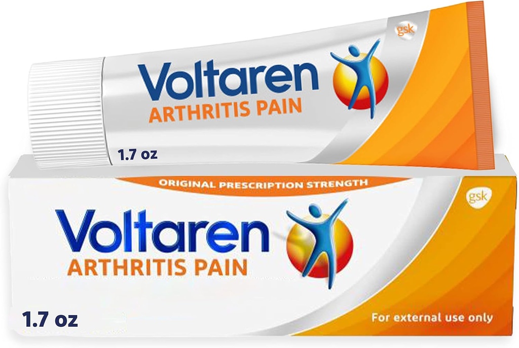 Voltaren Arthritis Pain Gel for Powerful Topical Arthritis Pain Relief with Diclofenac, No Prescription Needed - 1.7 oz/50 g Tube
