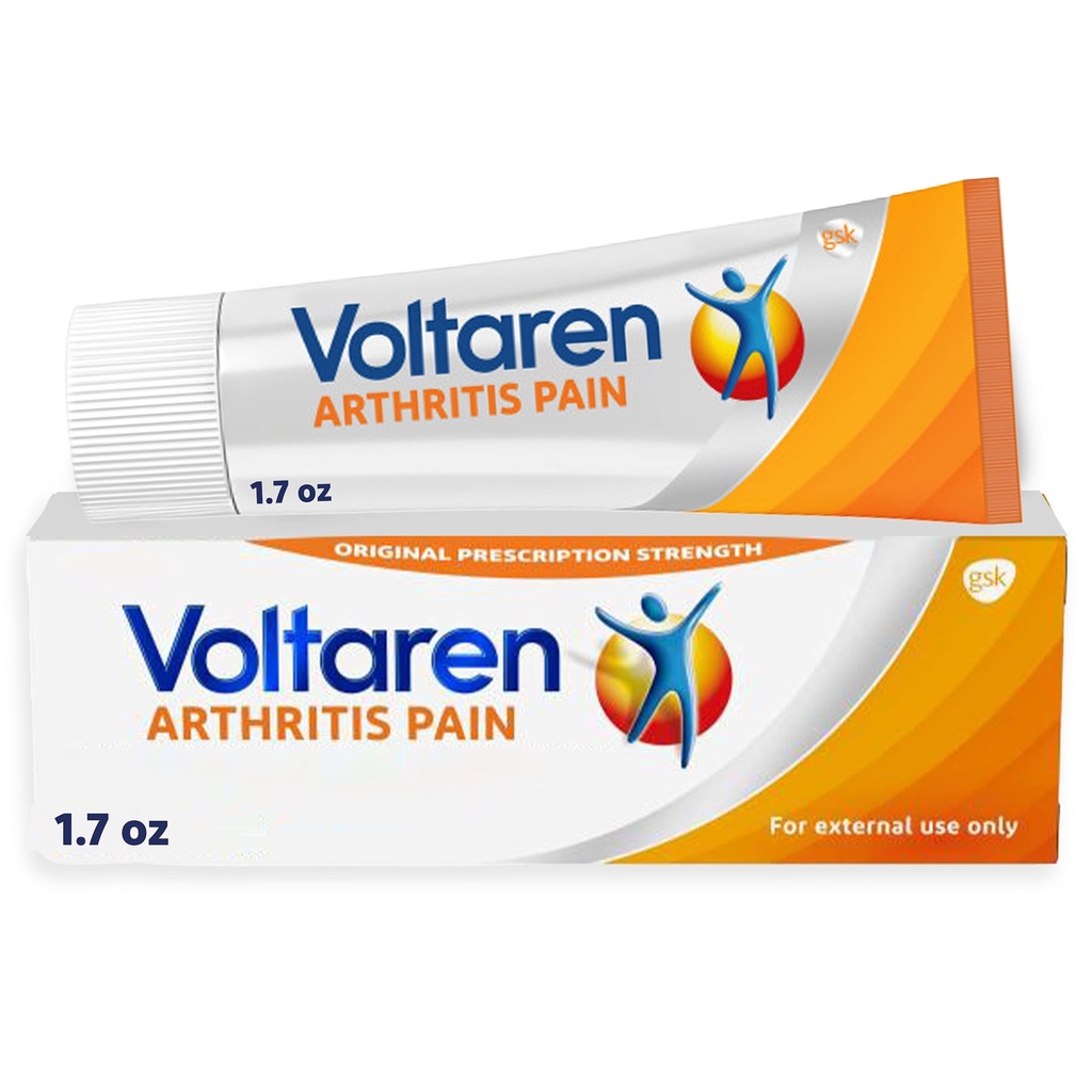 Voltaren artriit Valugeel võimsa paikse artriidi valu leevendamiseks diklofenakiga, retsepti ei ole vaja - 1,7 oz / 50 g Tube