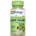 SOLARAY Black Walnut 500 mg - Whole Hull - Traditsiooniline Taimne Toetus Valem - Non-GMO Kontrollitud, Vegan, Lab Kinnitatud - 60-päevane garantii - 100 Servings, 100 VegCaps