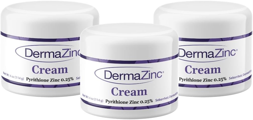 DermaZinc Therapy Cream, tsinkkreem nahale, nahaDisorder ReliefCream psoriaasile, dermatiidile, ekseemile ja muudele naha seisunditele (3 pakend)