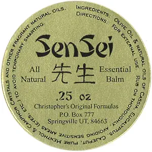 Christopher's Original Formulas Salv Menthol Rub .25 oz