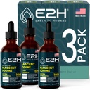 E2H Vegan Vedel jood - Kilpnäärme tugi ja kognitiivne funktsioon - Suurendage oma ainevahetust ja energia taset - Vegan - Mitte-GMO (3 pudelit)