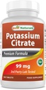 Parimad looduslikud Kaaliumtsitraat 99mg 500 tabletti - 3. partei Lab testitud