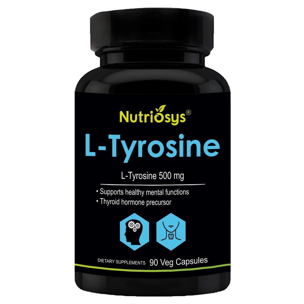 L-türosiin 500mg – looduslik nootroopne lisand fookusele, meeleolule ja vaimsele selgusele | 500 mg kapslid puhta L-türosiiniga | toetab aju funktsiooni ja heaolu | L türosiin | L Trysonine