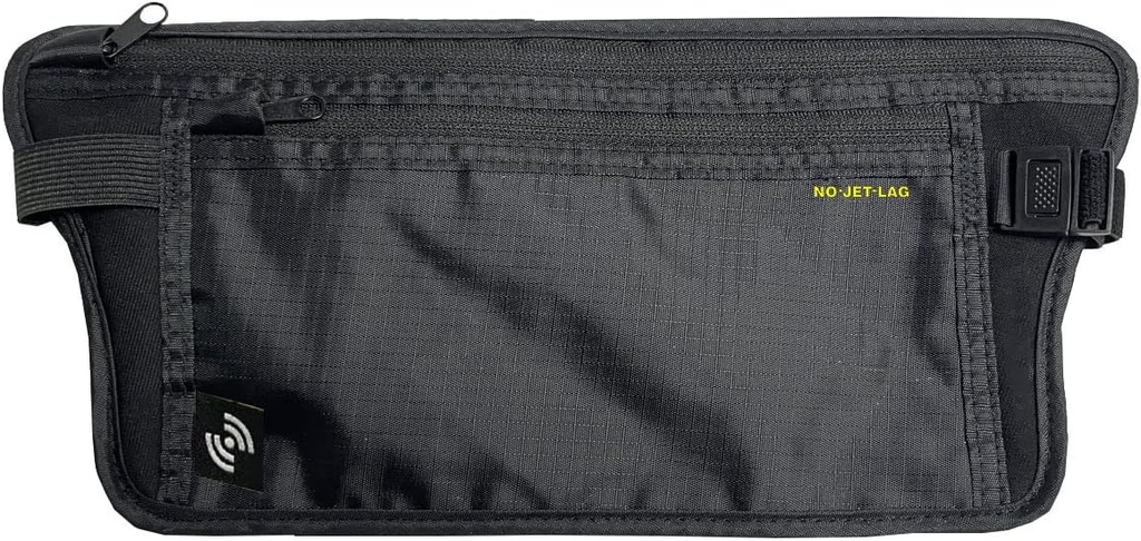 NO Jet Lag Travel Waist Pouch, passi omanik reisimiseks RFID-blokeerimistehnoloogiaga, varjatud reisikott sularaha kaitsmiseks, krediitkaardid, telefonid, reisimine oluline