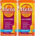 Metamucil, Daily Psyllium Husk Pulber Toidulisand, Suhkruvaba Pulber, 4-in-1 Fiber Seedetrakti Tervis, Apelsini Maitsestatud Jook, 114 teelusikatäit, 1,4 Nael (Pakk 2)