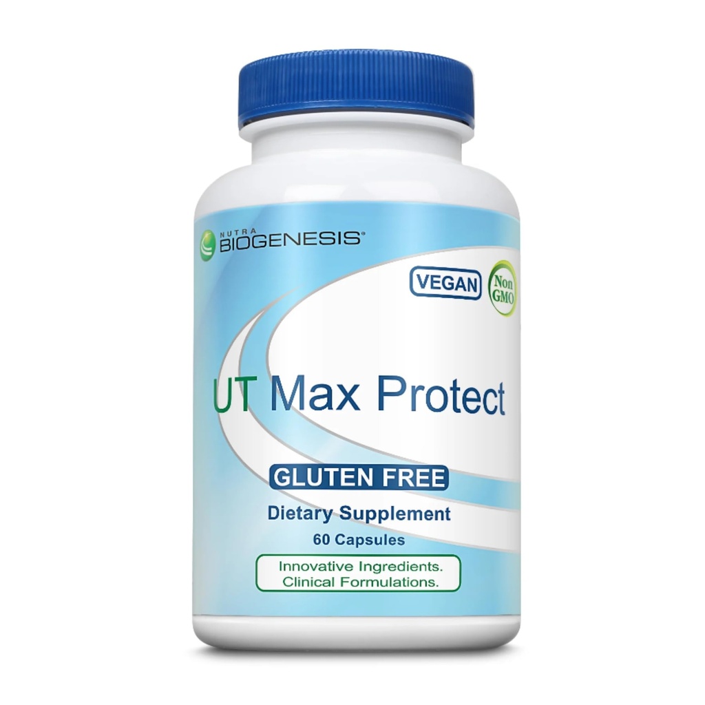 Nutra Biogenesis UT Max Protect - D mannoosilisandid naistele, Jõhvikapillid kuseteede puhastamiseks ja põie terviseks, 500mg D-mannoosi serveerimiseks - 60 Veggie kapslit