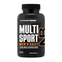 NutraBio Multisport meestele - mehed multivitamiinid - 33 vitamiinid, mineraalid, mikrotoitained - rikkad antioksüdandid - toetab tipp sportlikku sooritust, energiat, ainevahetust (120 taimset kapslit)