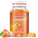 Kurkumiin Turmeric Gummies – Extra Strength 2000mg 8: 1 Ekstra Kurkumilisandi Gummies Black Pepper & Ingver – Vegan Non-GMO ühine tugi närimiskummid – Virsikumaitse, 60 Count