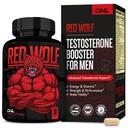 ONL Red Wolf Testosterone Booster for Men & Ultimate Male Enhancing, 60 Ct
