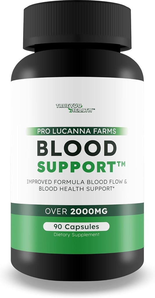 Pro Lucanna Farms Blood Support - Improved Formula Blood Flow Supplement & Sugar Health Blood Health Support - Blood Flow Pills - Blood Circulation Supplement - Glükoosi Support Supplement Blood Pills