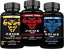 Prime Labs Prime Test Test Test Testosteroon Booster + Night Duty Sleep Supplement + Tongkat Ali Plus (60 Count Iga)